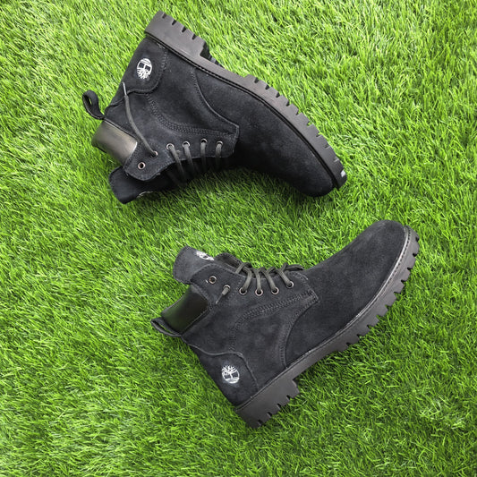 Timberland Suede Black Leather